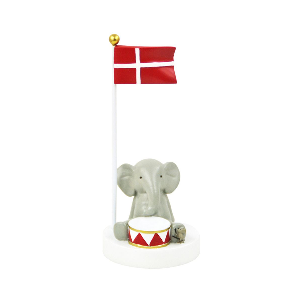 Bordflag - Elefant med Tromme