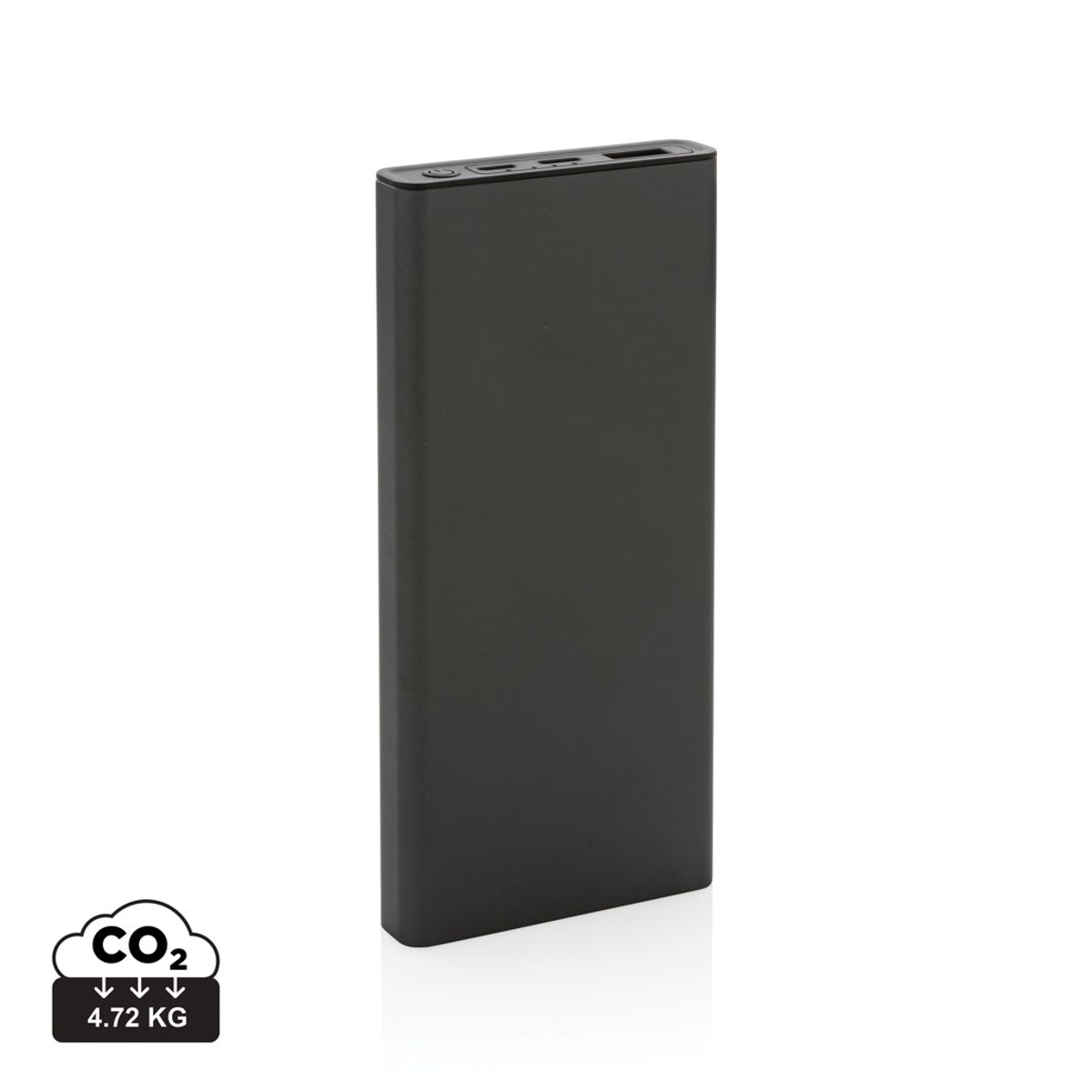 Terra RCS 18W Powerbank 10.000 mAh i Genanvendt Aluminium, grå