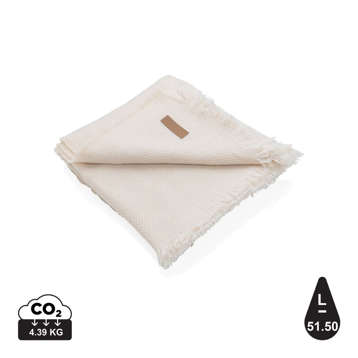 Ukiyo Aware&trade; Polylana® Vævet Tæppe 130x150cm, Off-white