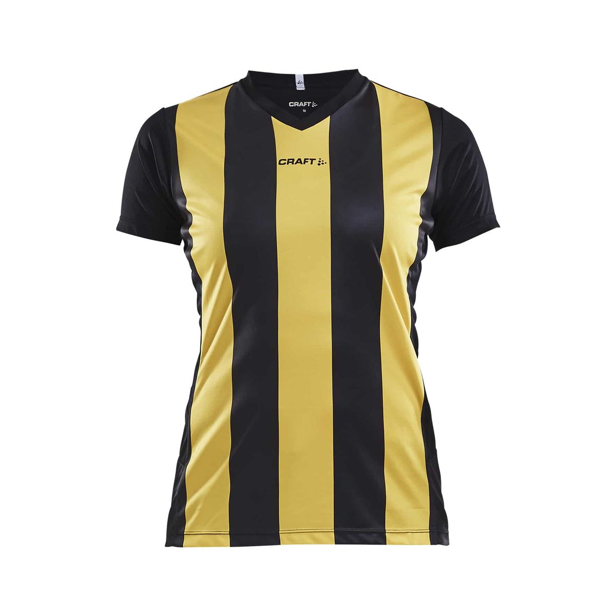 Craft - Progress Jersey Stripe Kvinder - Black/Sweden Yellow M