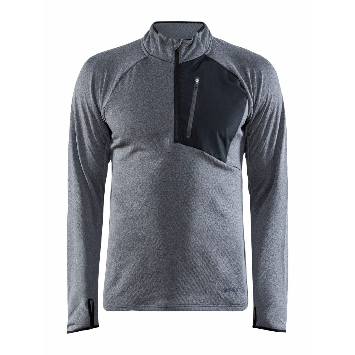 Craft - CORE Trim Thermal Midlayer Maend - Dk Grey Melange XL