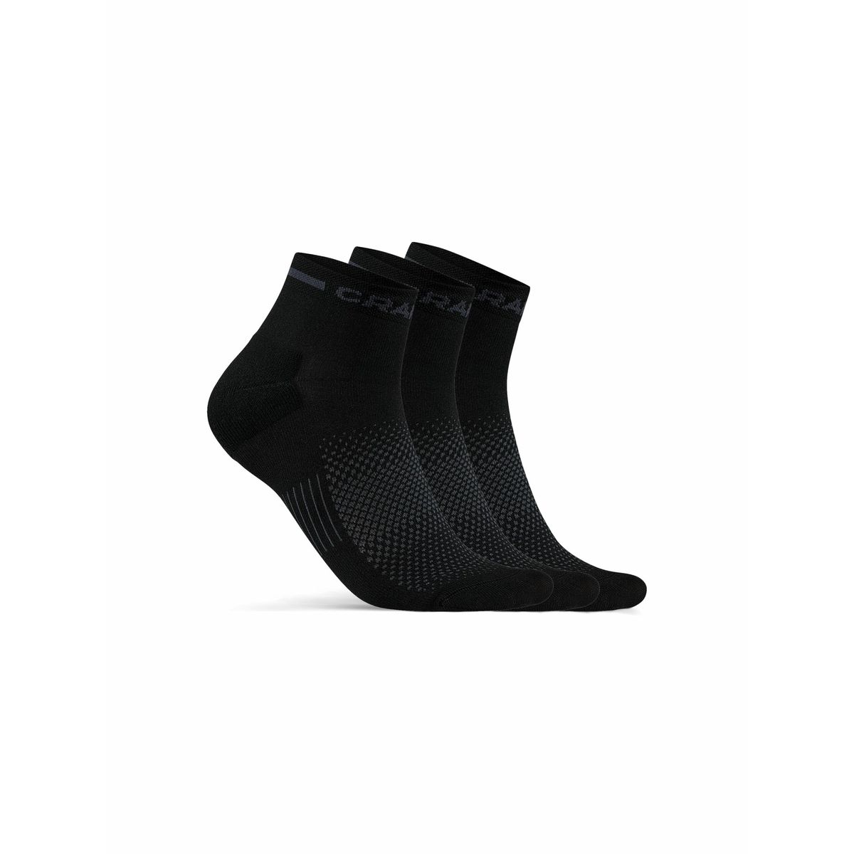 Craft - CORE Dry Mid Sock 3-Pack - Black 43/45