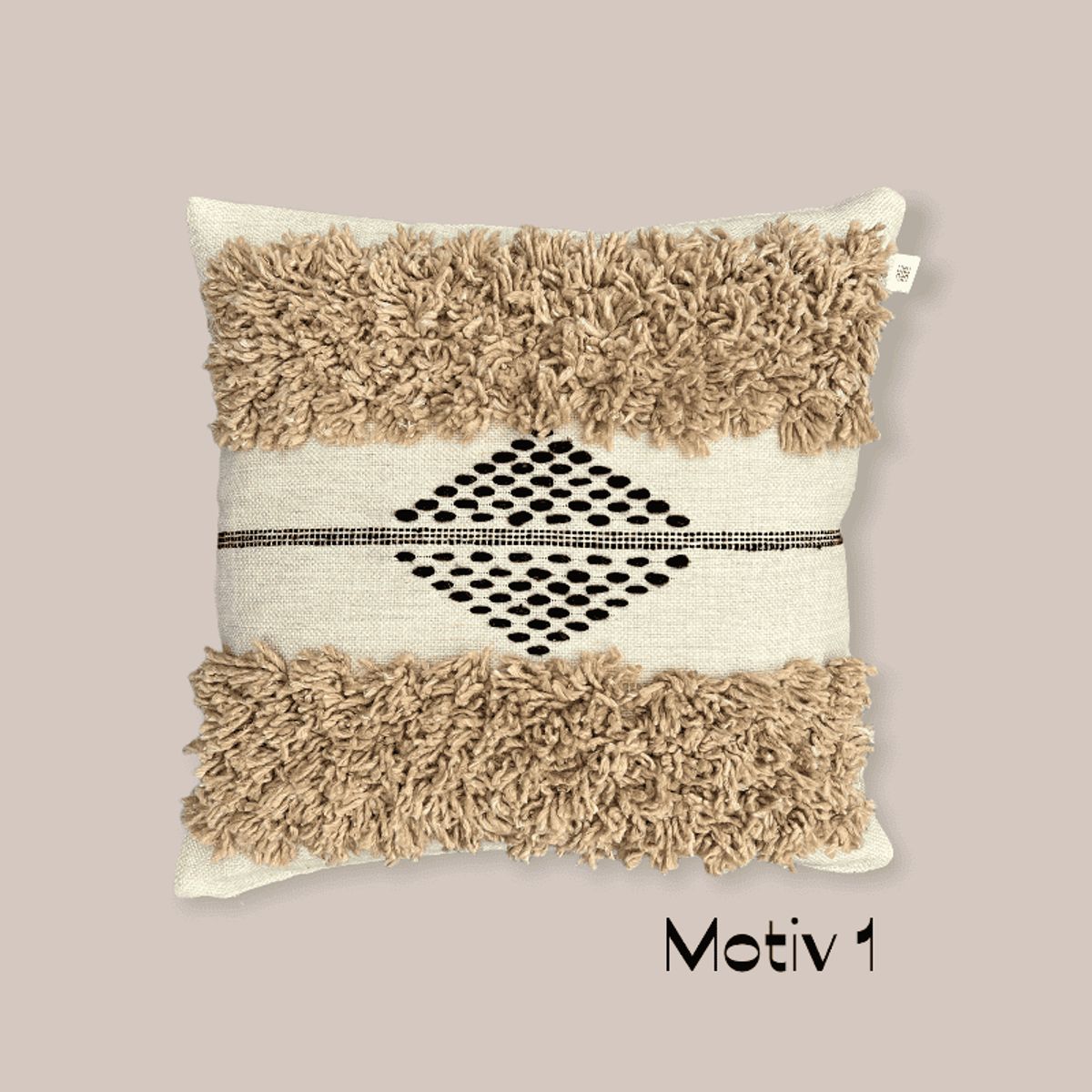 Pude SABLE beige/hvid - Motiv 1