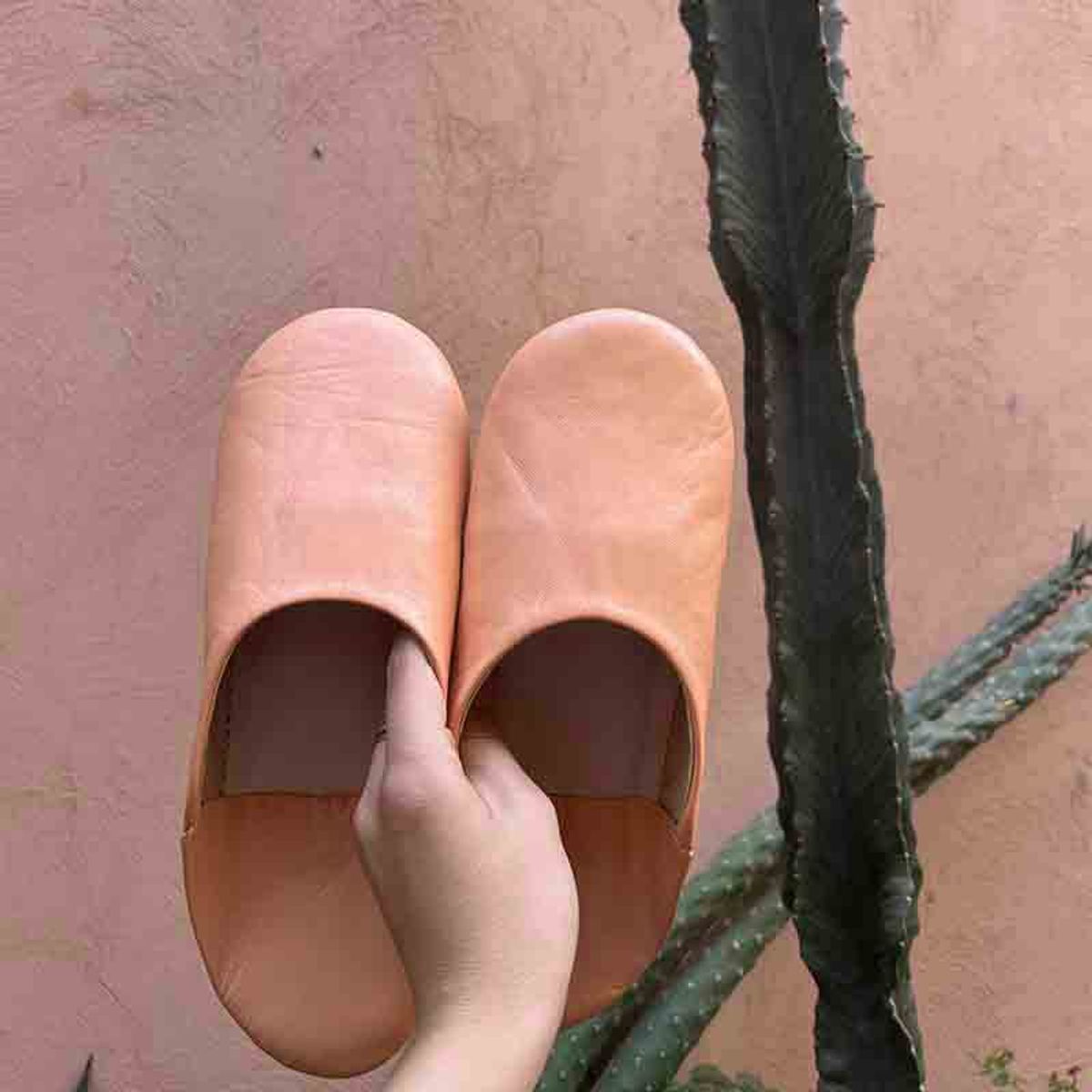 Slippers dame - peach - 40