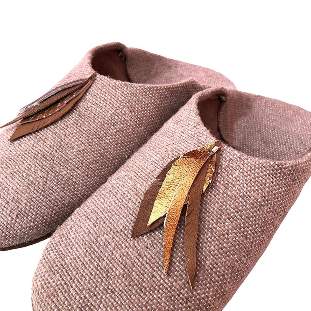 Slippers dame deluxe - taupe - 39