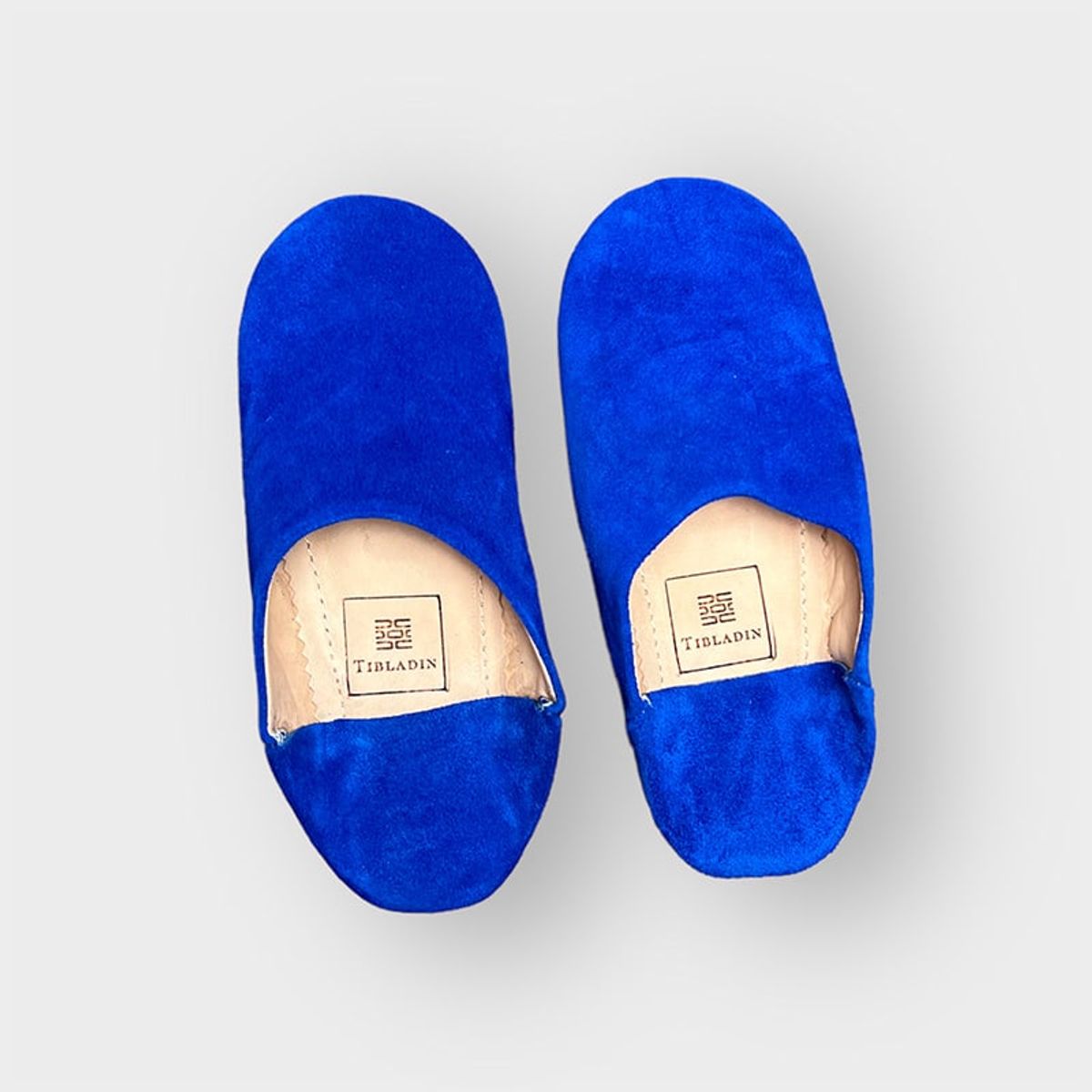 Slippers dame deluxe - kobolt blå - 43