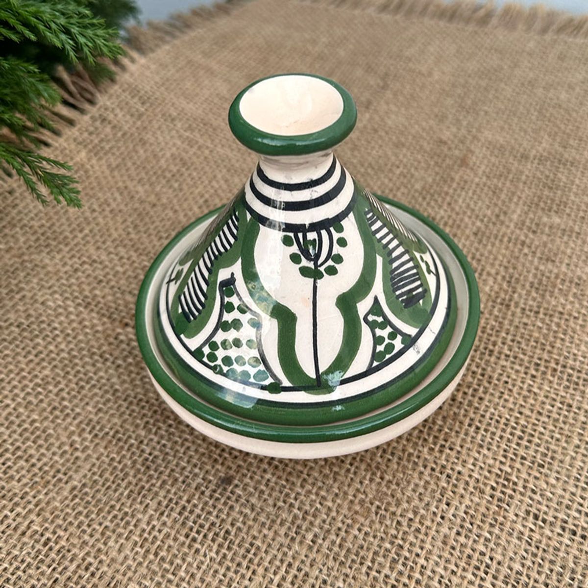 Marokkansk tagine - 9,5 cm. - Grøn