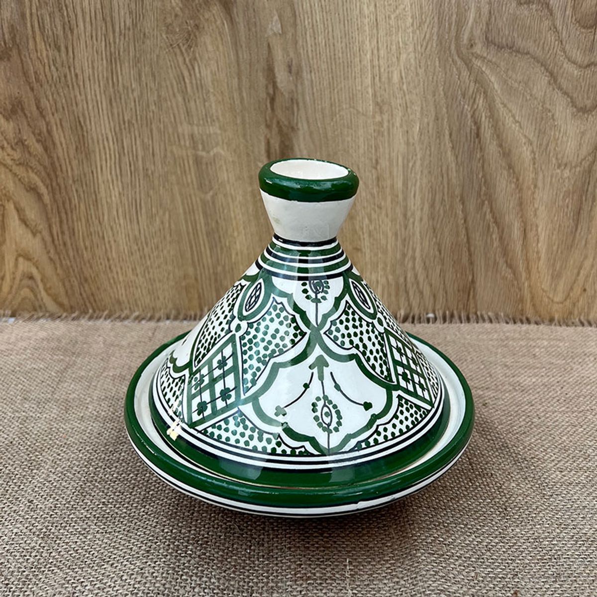 Marokkansk tagine - 20 cm. - Mørkegrøn