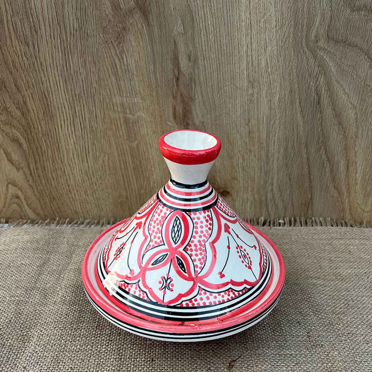 Marokkansk tagine - 20 cm. - Rød