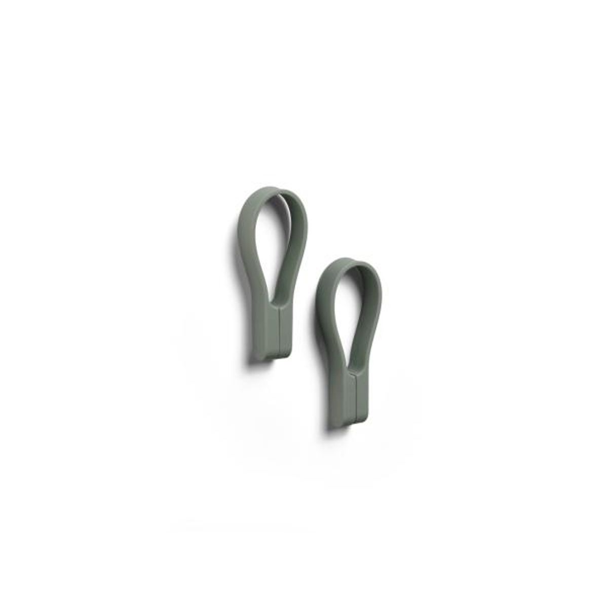 Zone Denmark Loop magnet Håndklædestrop 9 cm 2 stk.-Olive green