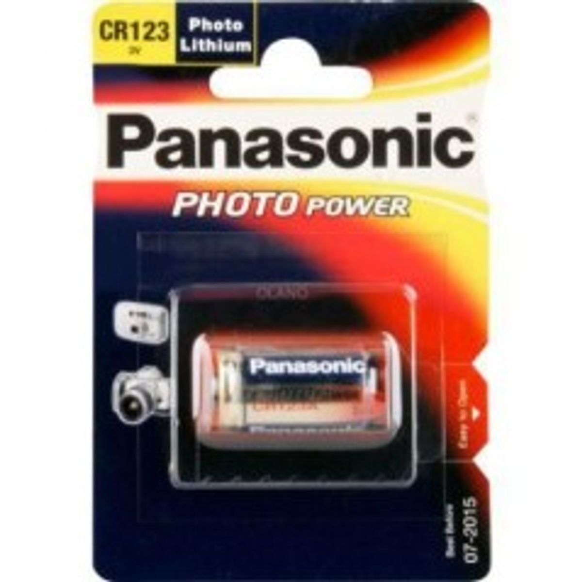 Panasonic CR123 A, 3V, 1400mAh