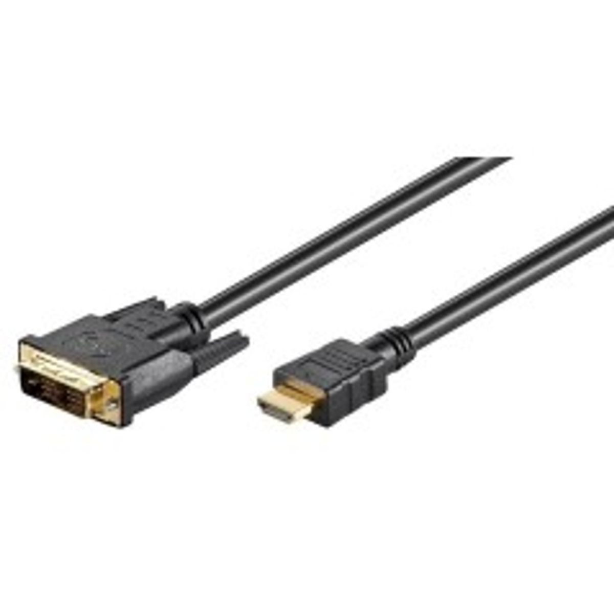 MicroConnect HDMI 19 - DVI-D 18+1 2m M-M