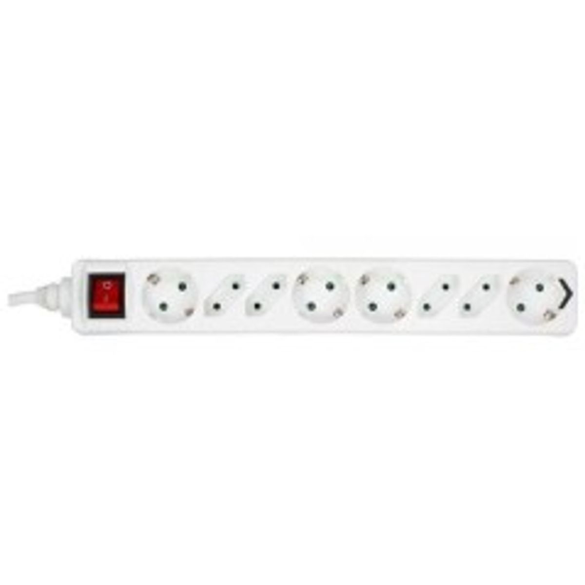 MicroConnect Power Strip 8 port 3M White