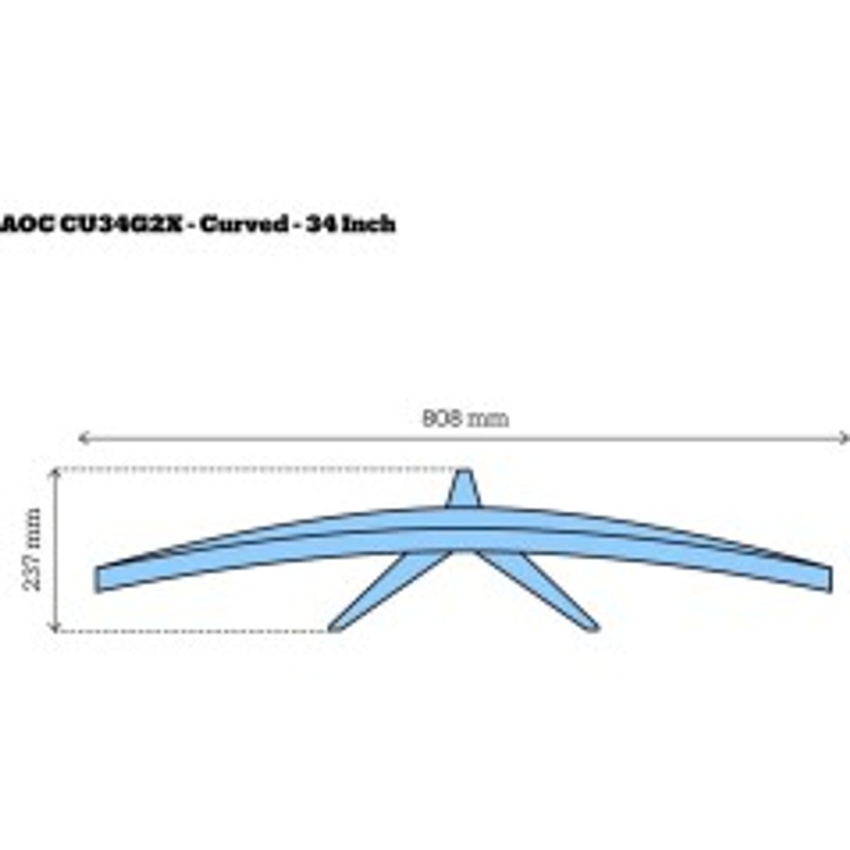 AOC Gaming CU34G2X/BK 34 3440 x 1440 (UltraWide) HDMI DisplayPort 144Hz