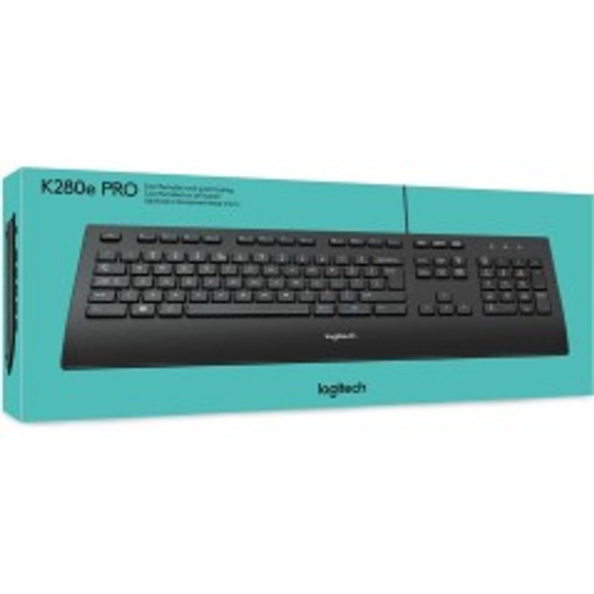 Logitech Corded K280e - Tastatur - USB - US Intern