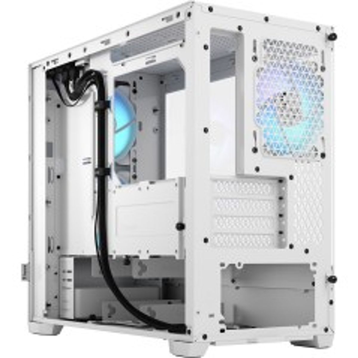 Fractal Design Pop Mini Air RGB Tårn Micro-ATX Ingen strømforsyning Hvid