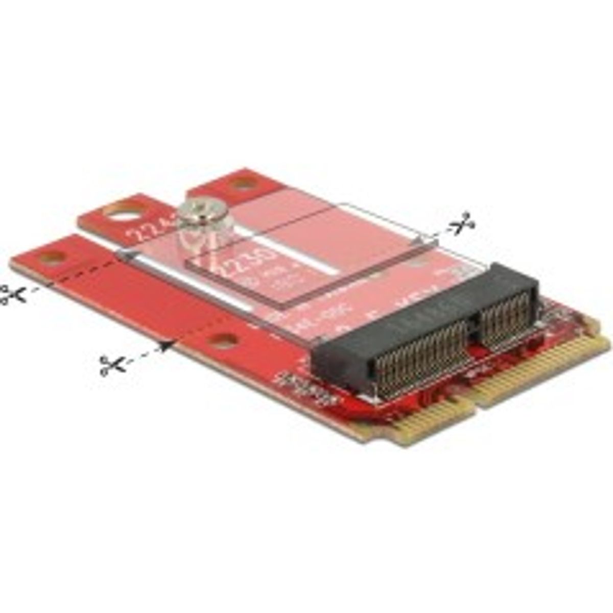 DeLOCK Mini PCIe M.2 Key E slot Lagringskontrol