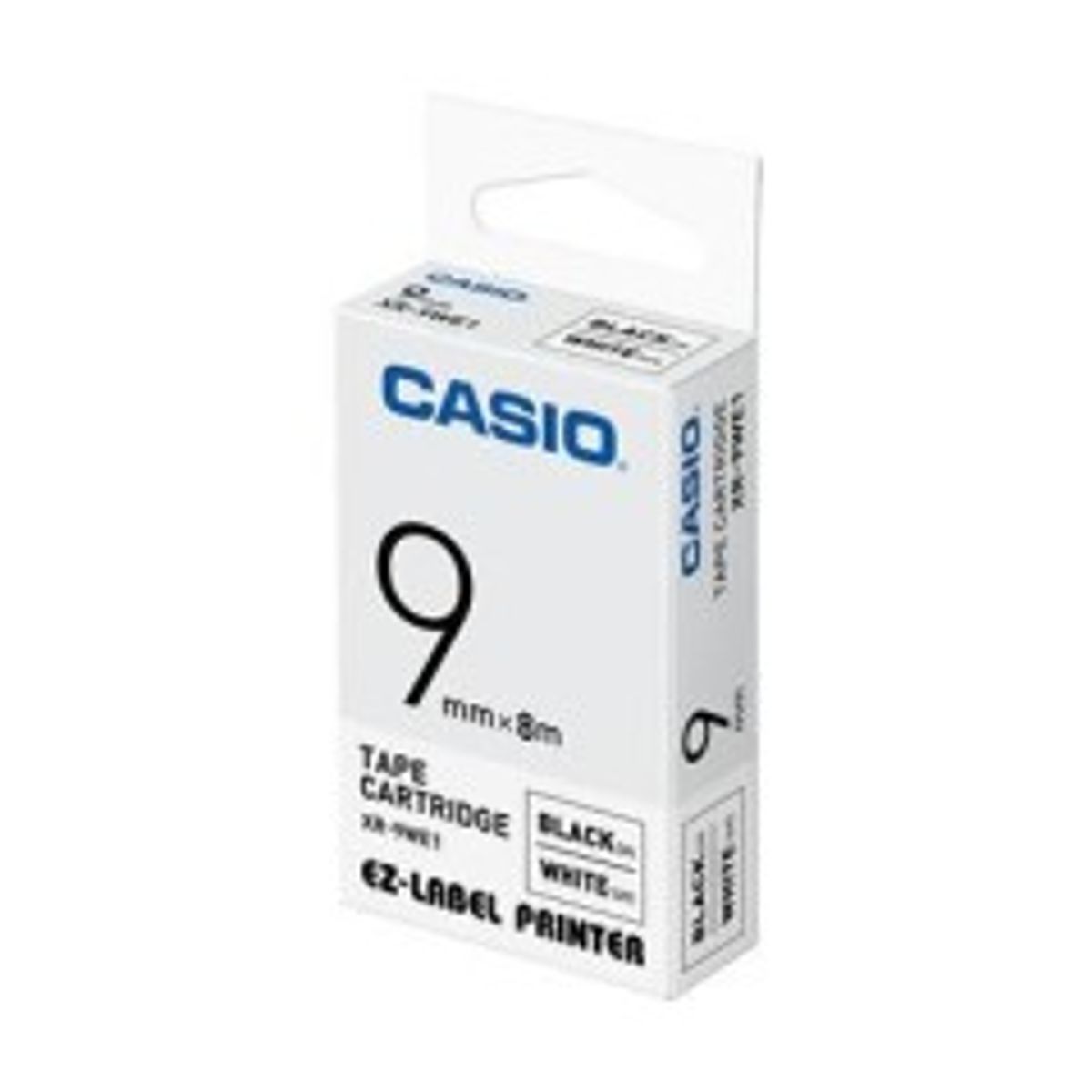 Casio XR-9WE, 9 mm, Black on White