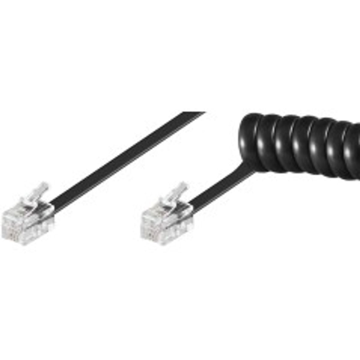 MicroConnect RJ10-RJ10 7M M/M Black