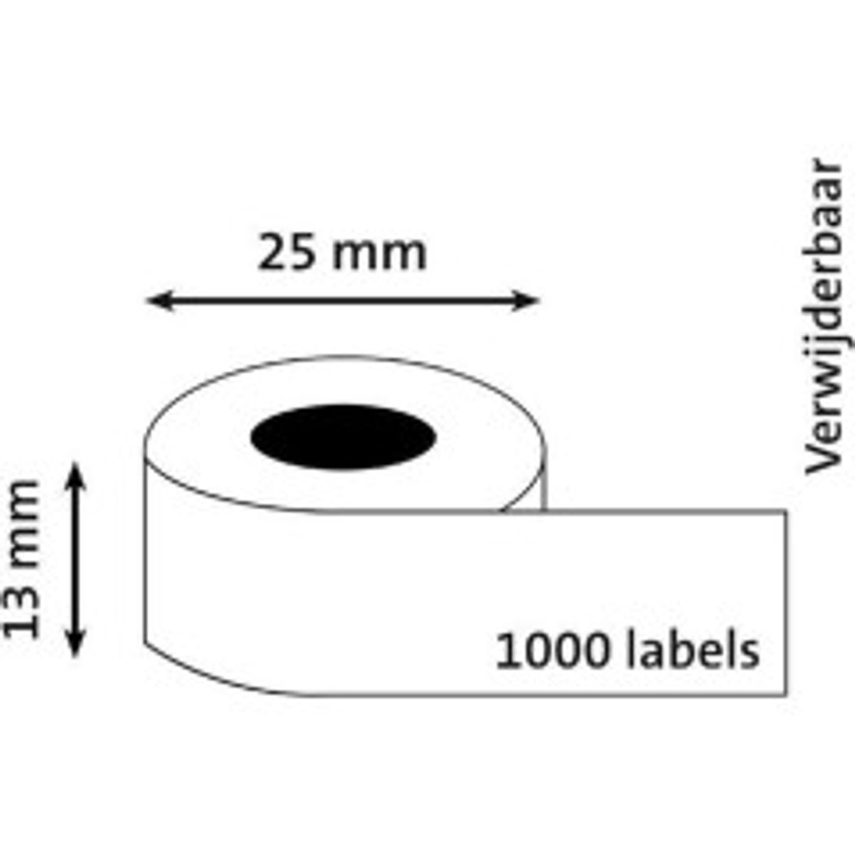 DYMO LabelWriter MultiPurpose Etiketter 13 x 25 mm 1000etikette(r) S0722530