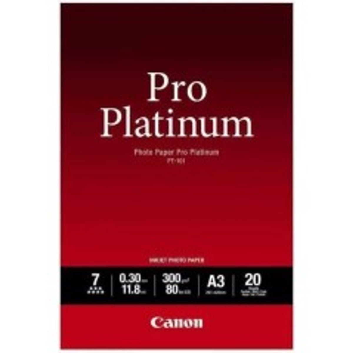 Canon Pro Platinum Fotopapir A4 (210 x 297 mm) 20ark 2768B016