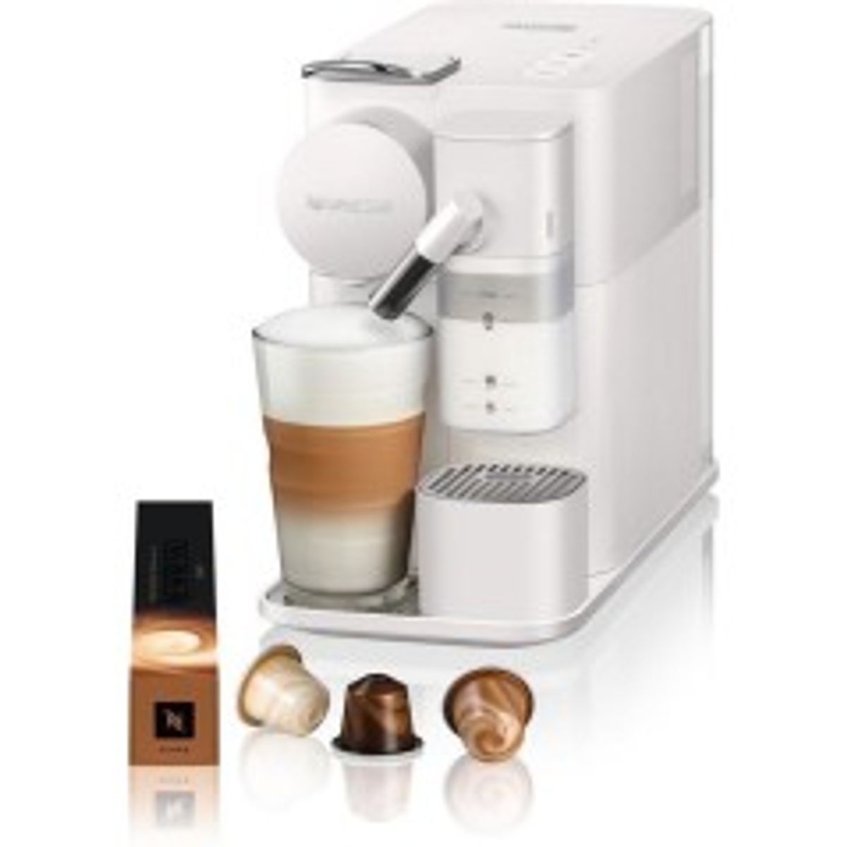 De'Longhi Nespresso Lattissima One EN510.W Kaffemaskine Hvid