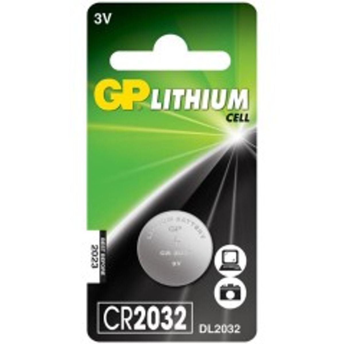 GP LITHIUM-BATTERY CR2032 3V 1 PC