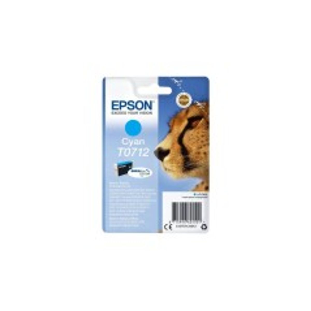 Epson T0712 Cyan Blæk C13T07124012