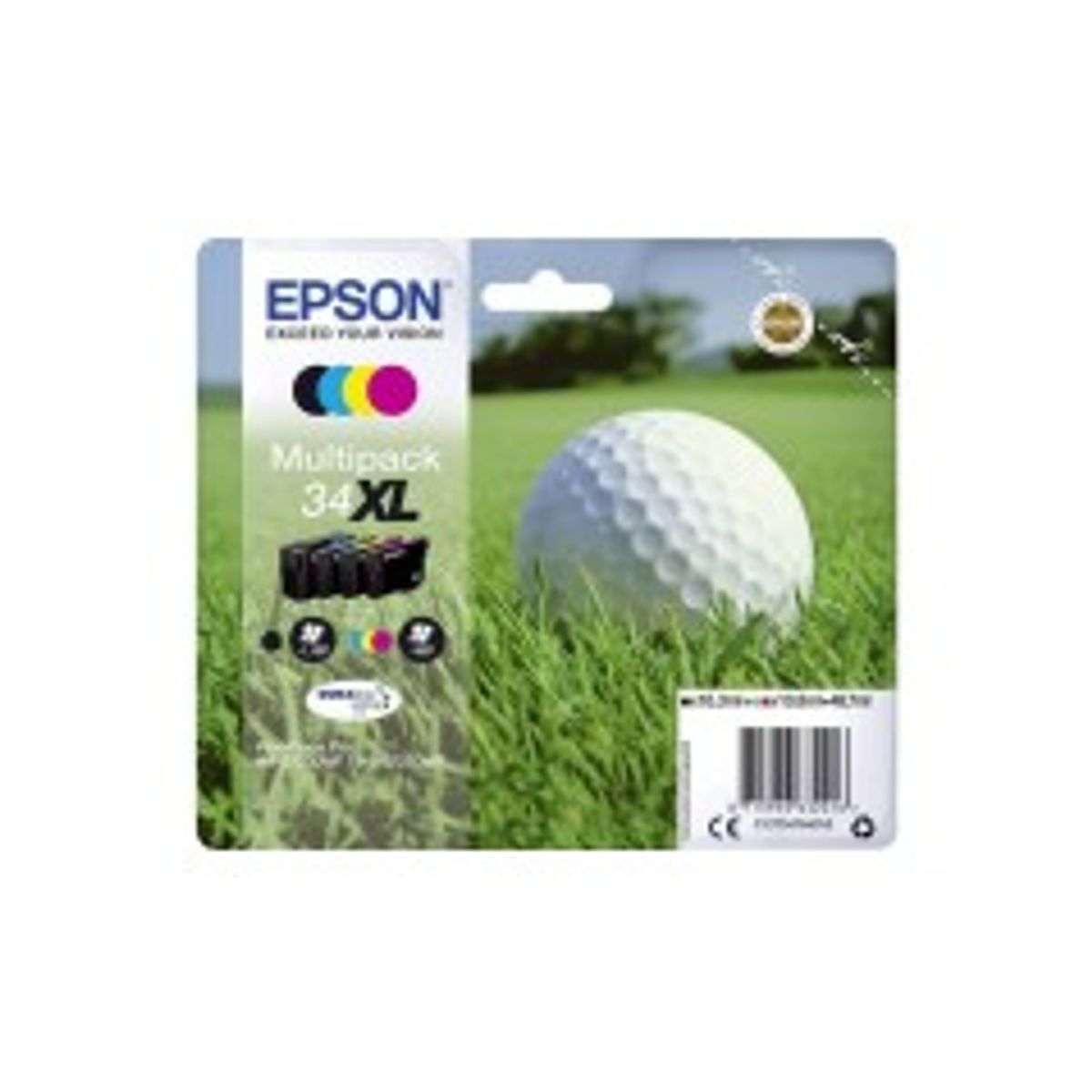 Epson 34XL Sort Gul Cyan Magenta Blæk C13T34764010