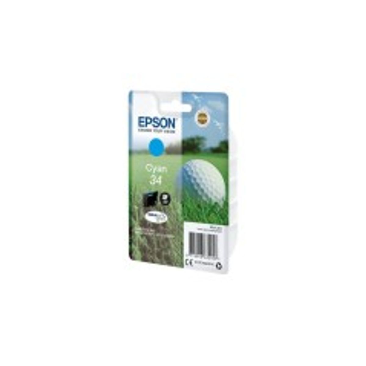 Epson 34 Cyan 300 sider Blæk C13T34624010