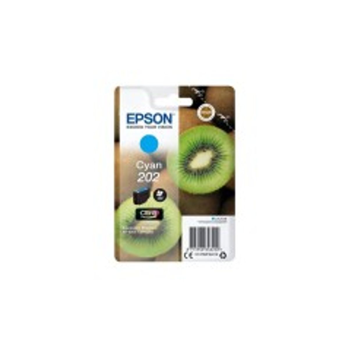 Epson 202 Cyan 300 sider Blæk C13T02F24010