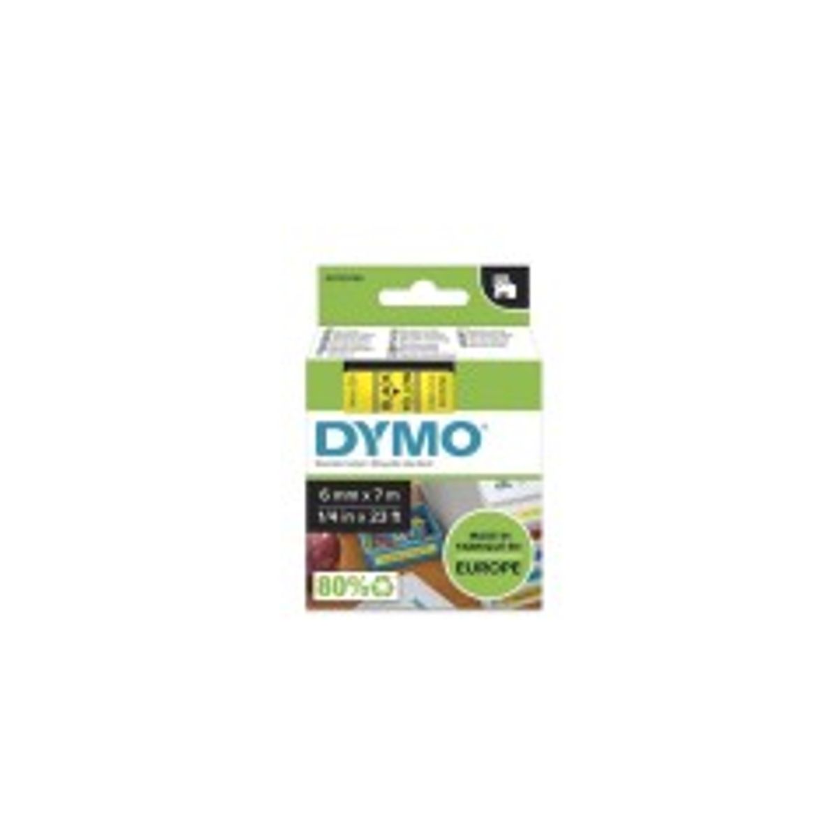 DYMO D1 Mærkattape (0,6 cm x 7 m) 1kassette(r) S0720790