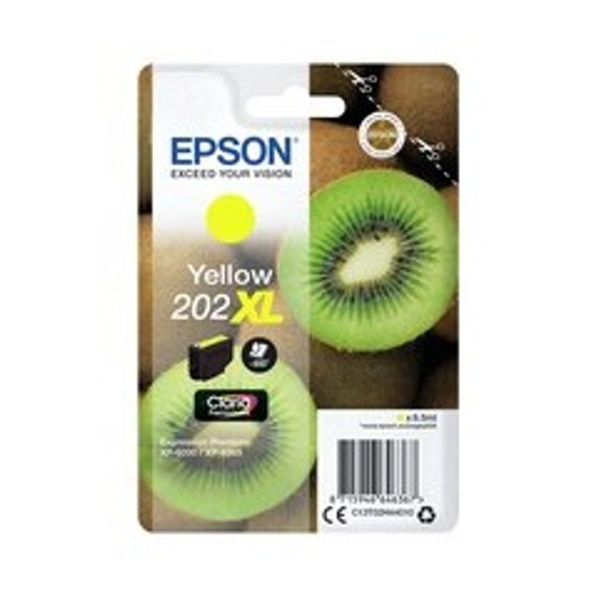 Epson 202XL Gul 650 sider Blæk C13T02H44010