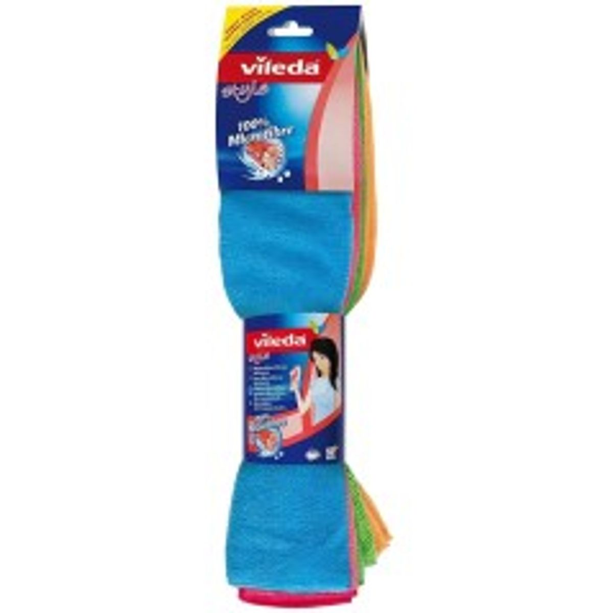 Vileda Microfiber Colors XL rengøringsklud 4 stk.