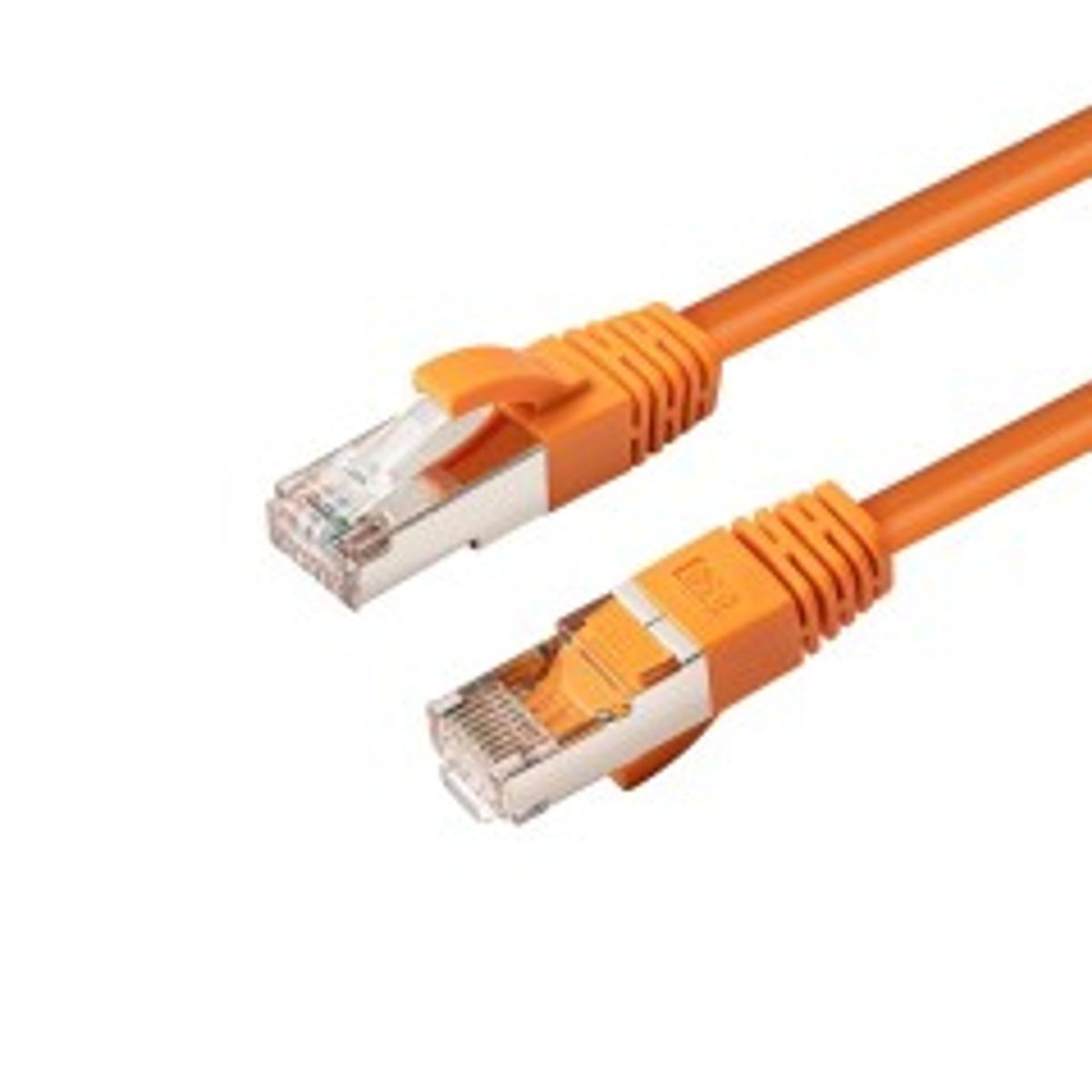 MicroConnect CAT6A S/FTP 0.25m Orange LSZH