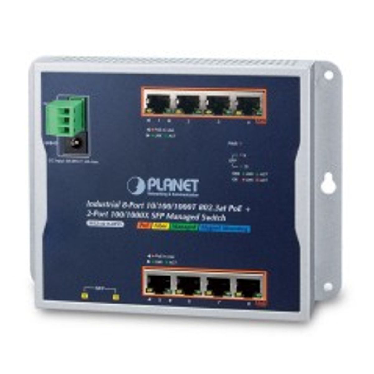 Planet IP30, IPv6/IPv4, 8-Port 1000T