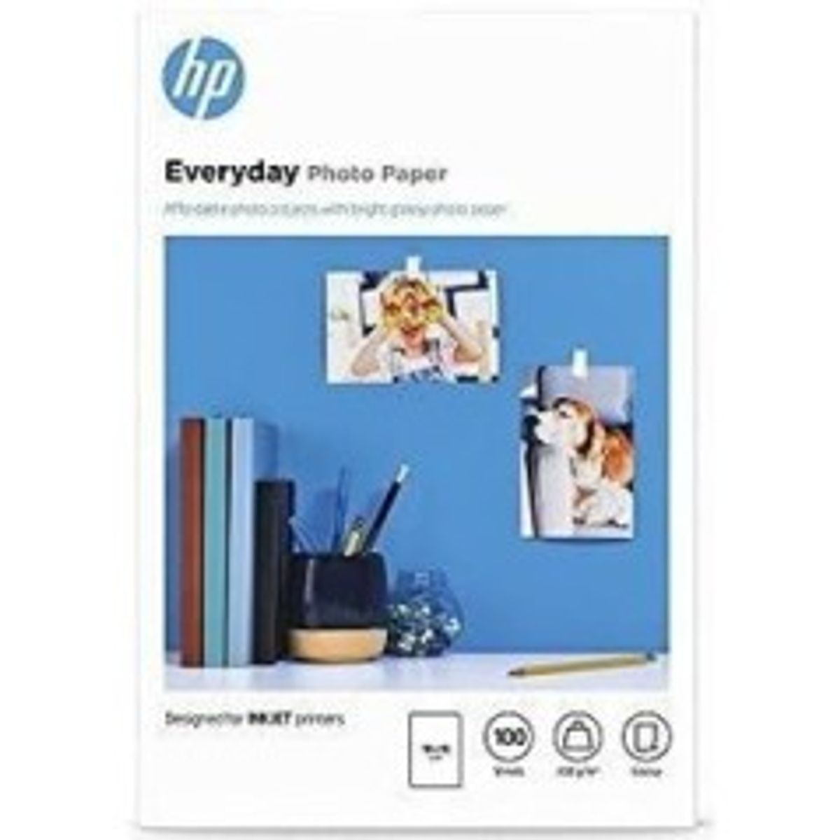 HP Everyday Photo Paper Fotopapir 100 x 150 mm 100ark CR757A