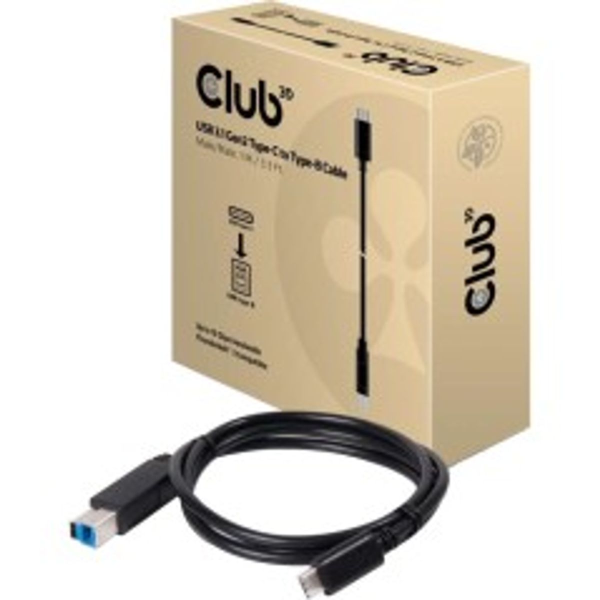 Club 3D CAC-1524 USB-C til USB-B 1.0m