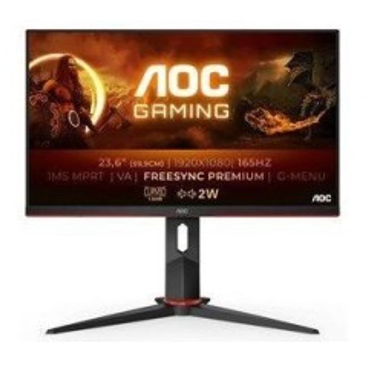 AOC Gaming C24G2AE/BK 24 1920 x 1080 (Full HD) VGA (HD-15) HDMI DisplayPort 165Hz Pivot Skærm