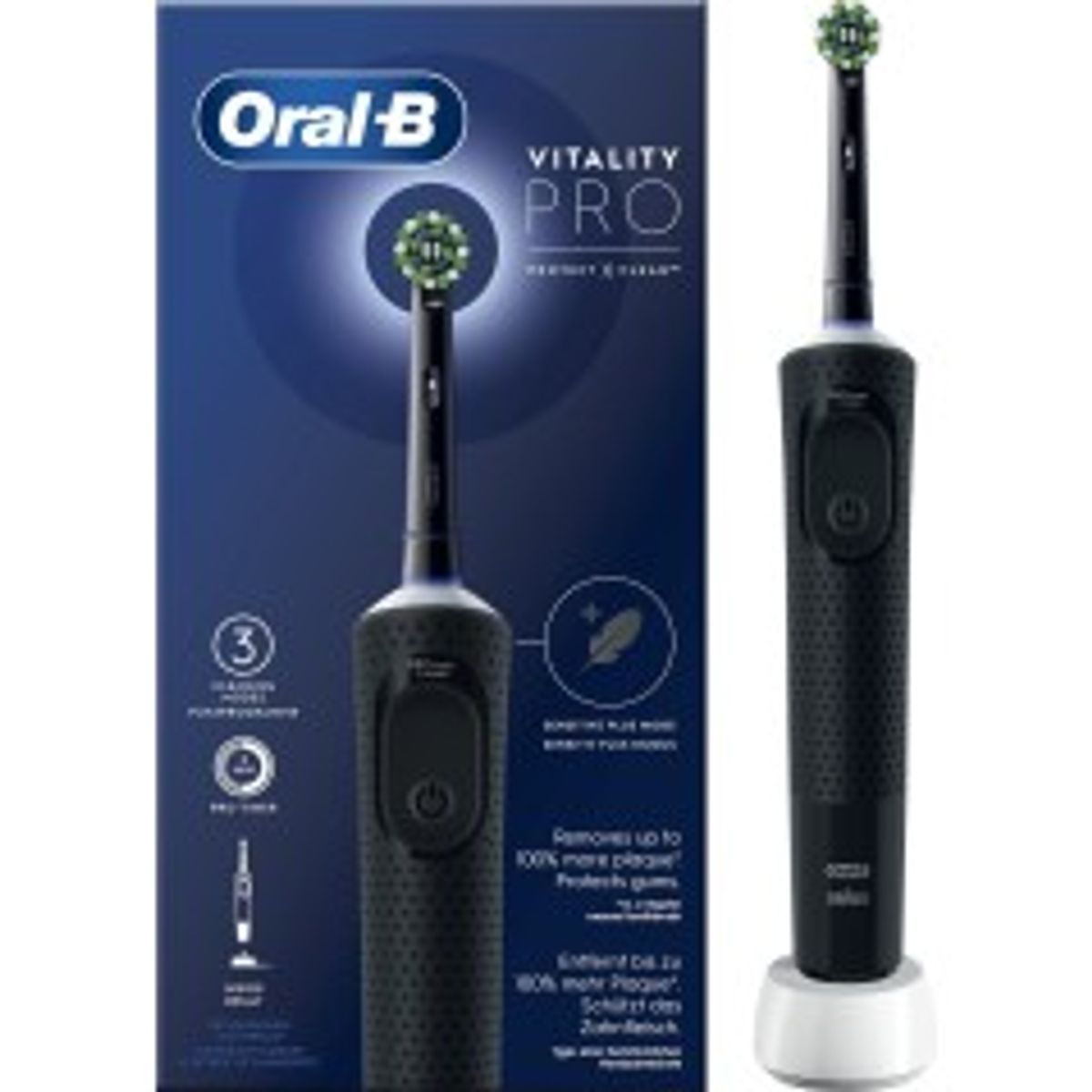 Oral-B Vitality Pro Sort Elektrisk tandbørste