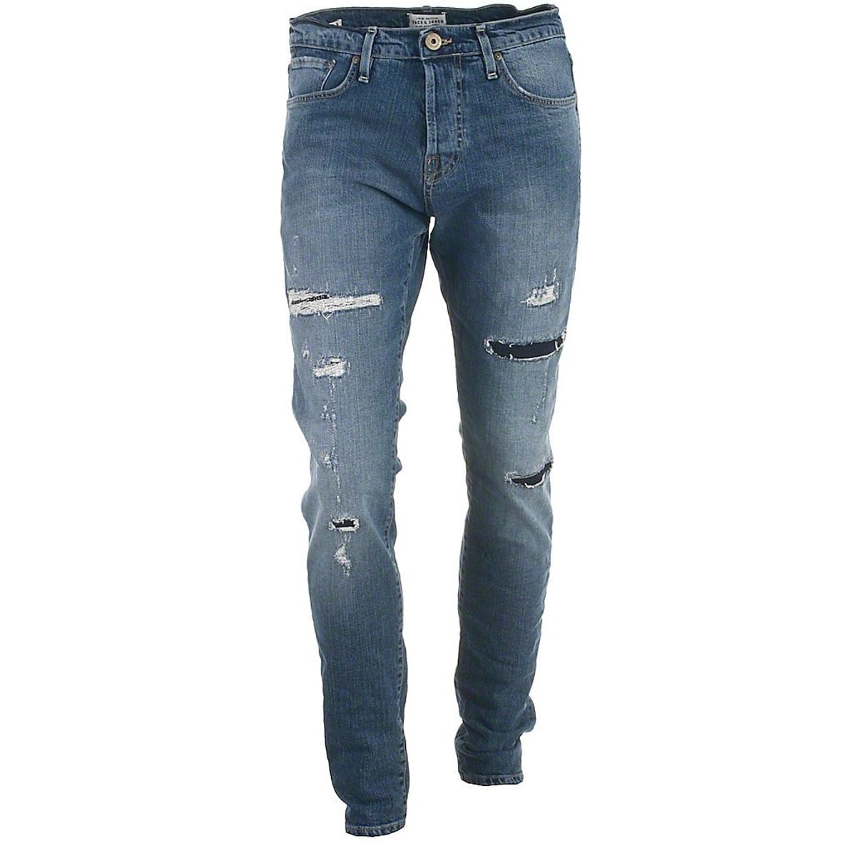 Jack & Jones ripped/destroyed jeans, blue denim, Glenn - 182 - W31 - &quot;32