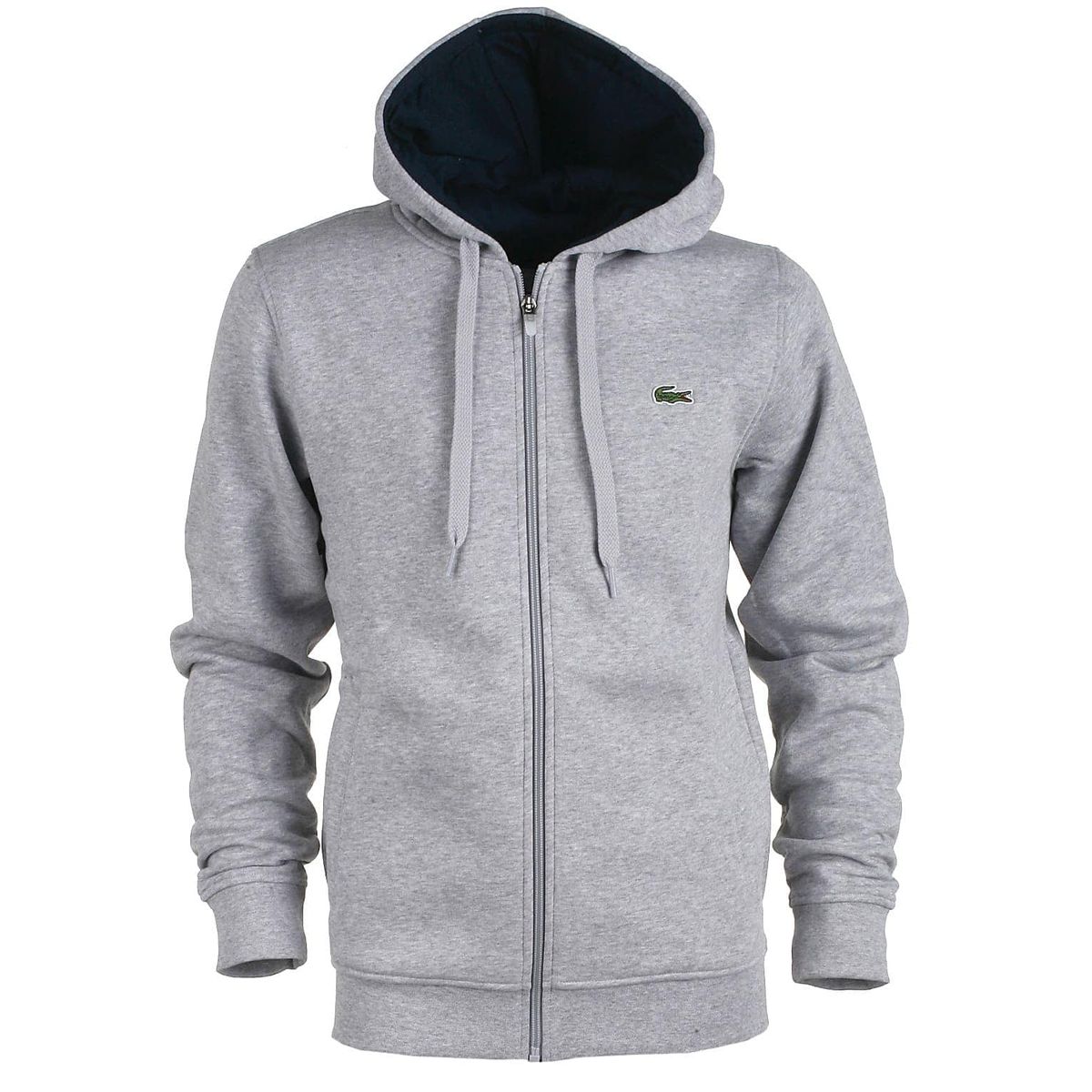 Lacoste zipsweat, grå - 176 - S+ - S