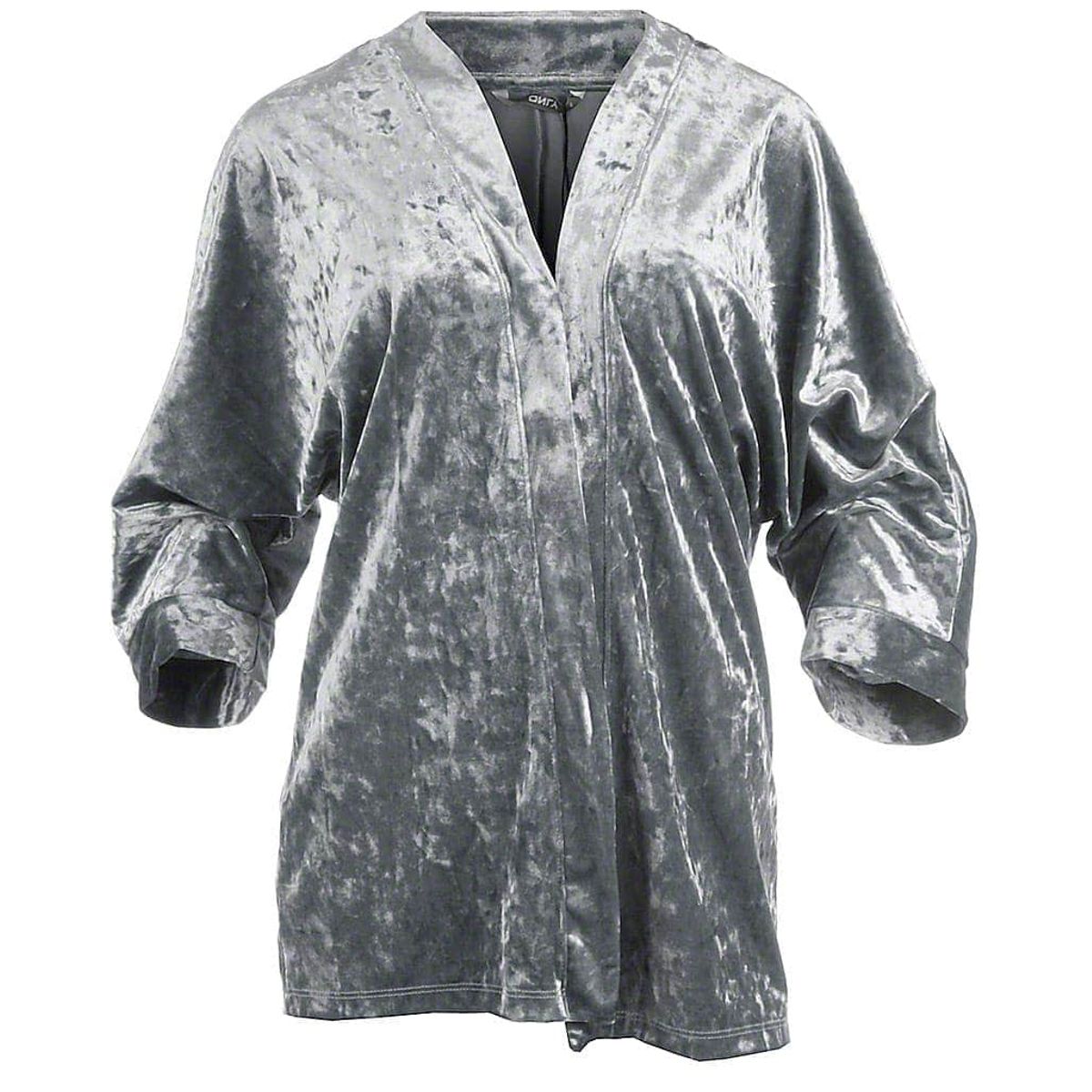 Only velour kimono 3/4, grå, Punti - 176 - S+ - S