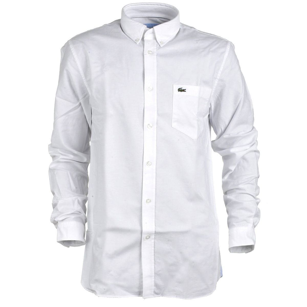 Lacoste oxford skjorte, hvid - 188 - L+ - M-L