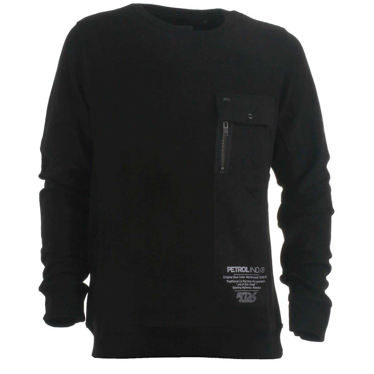 Petrol sweatshirt, black - 140 - 10år