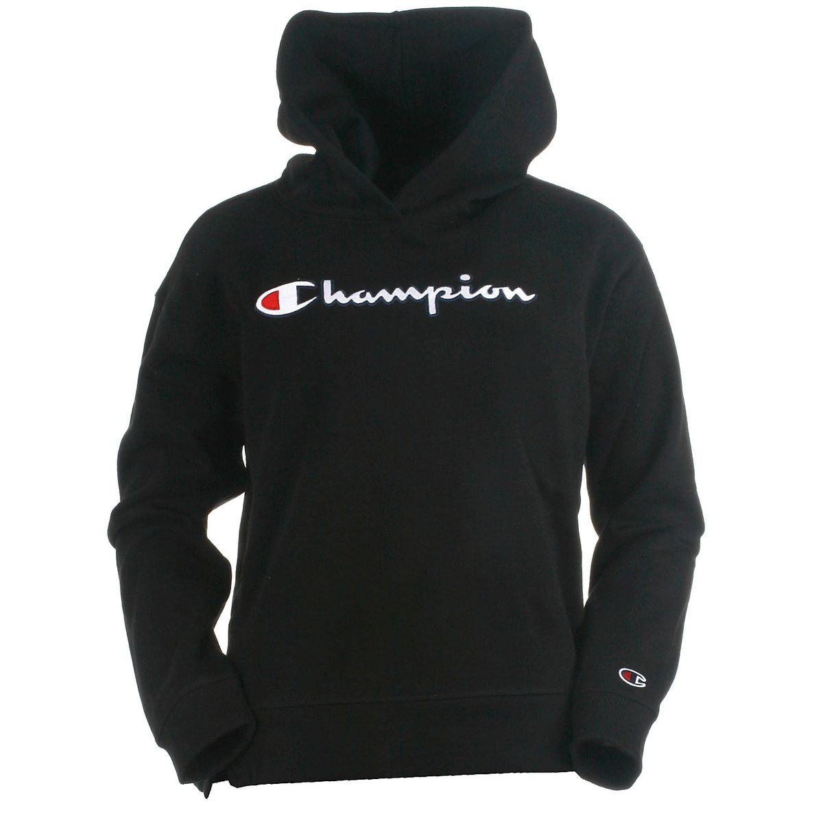 Champion hood sweat, black - 140 - 9-10år