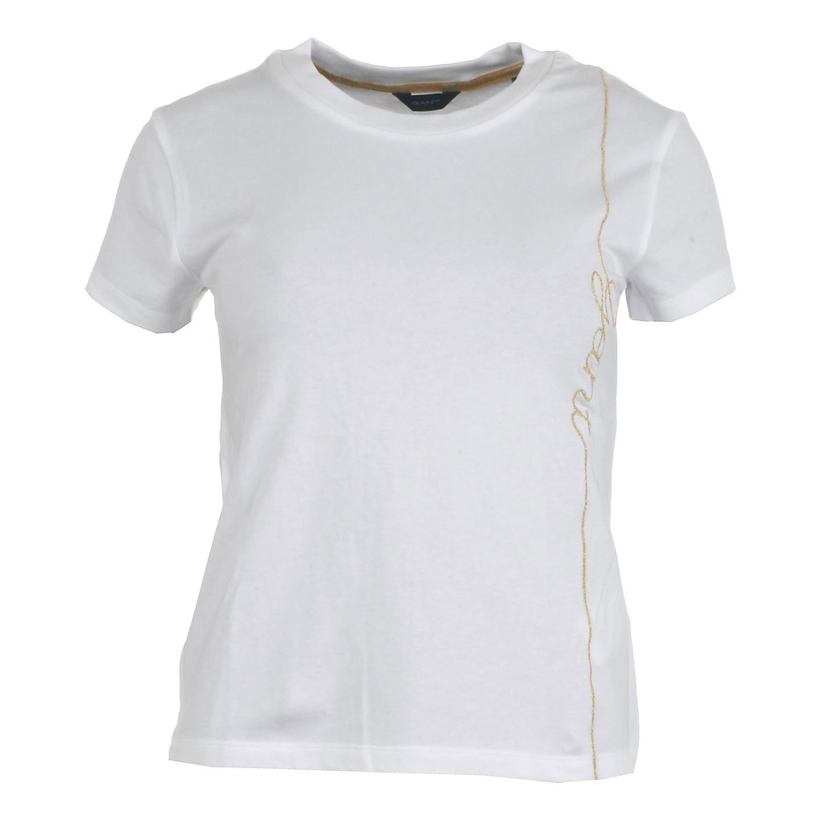 Gant t-shirt s/s, Script, white - 176 - 16år