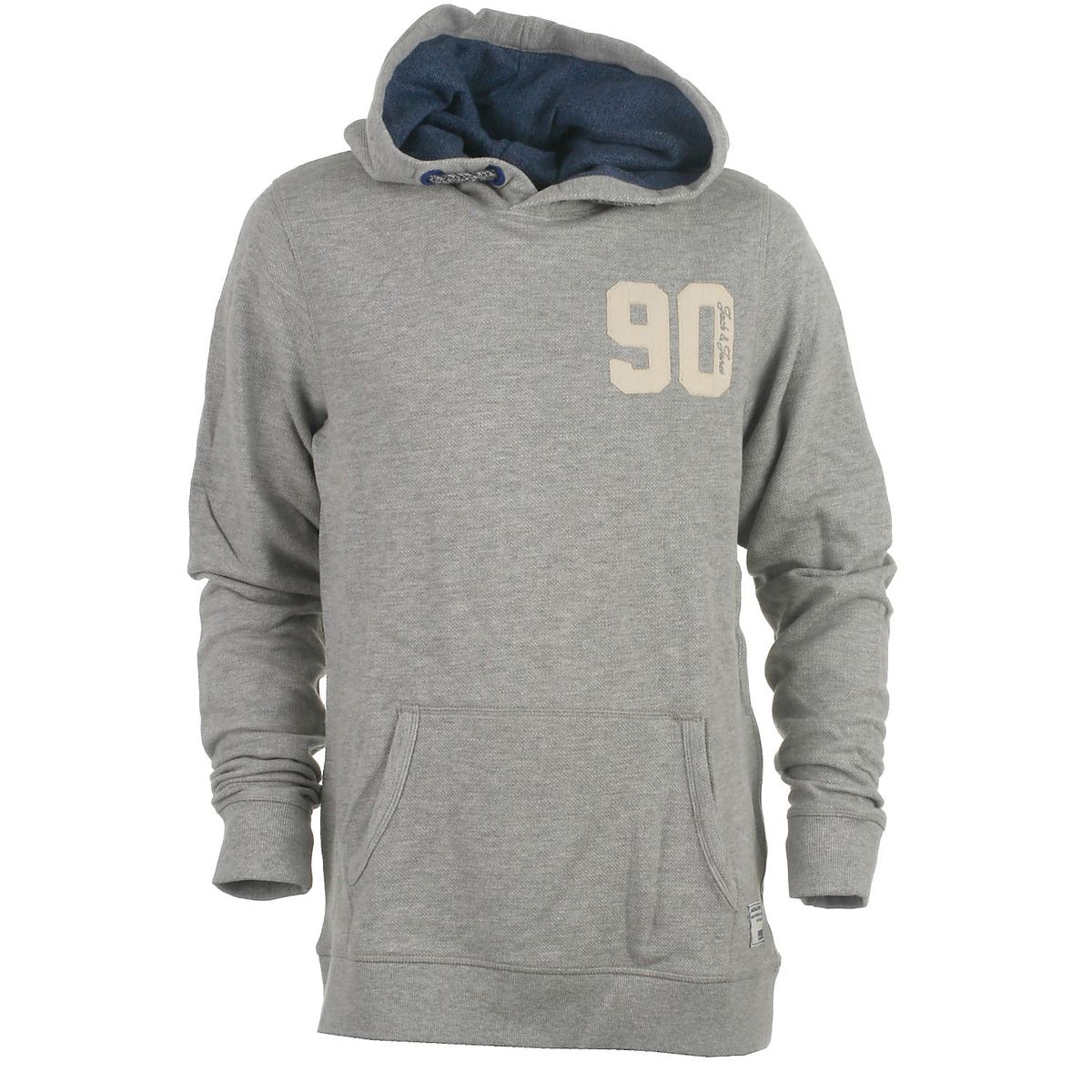 Jack & Jones JR hood sweat, Structure, coolgrey - 152 - 12år