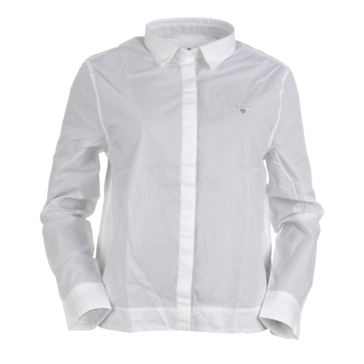 Gant skjorte l/s, Poplin, white - 128 - 122/128