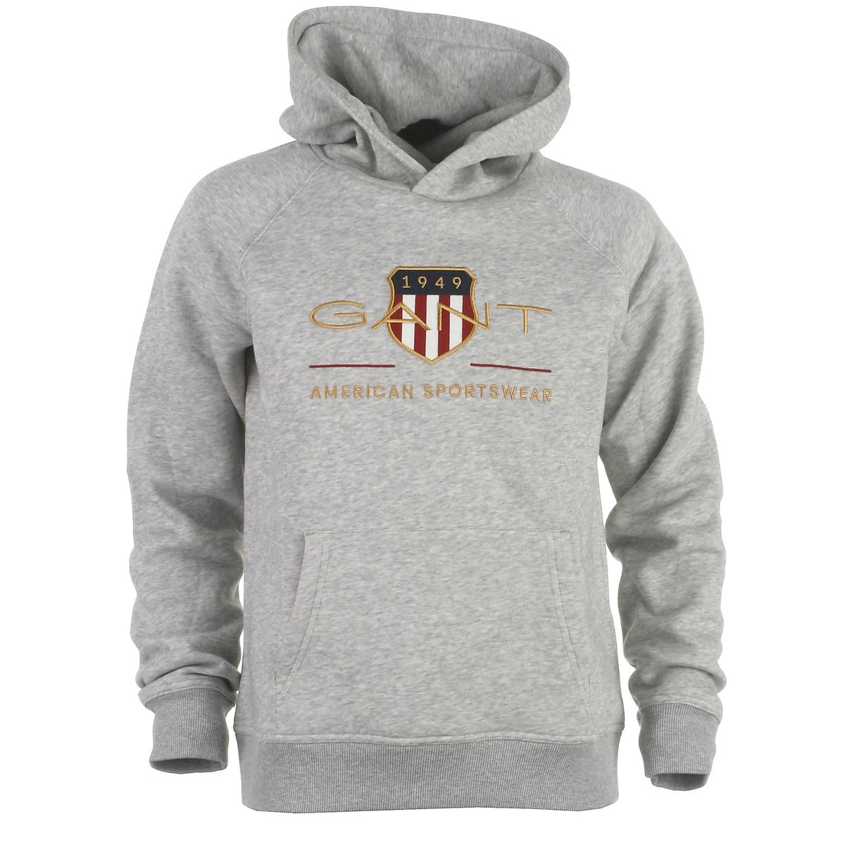 Gant hood sweat, Shield, lightgrey - 152 - 146/152